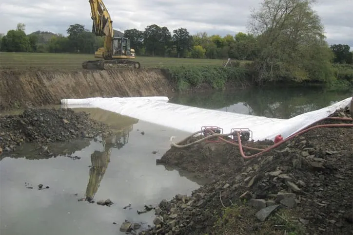 Portable Cofferdam in Use