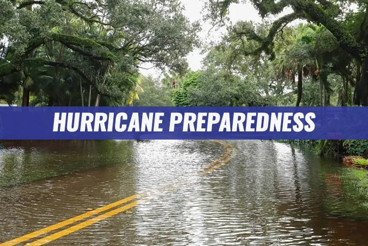 Fort Lauderdale street floods with rain water from Tropical Storm Eta.