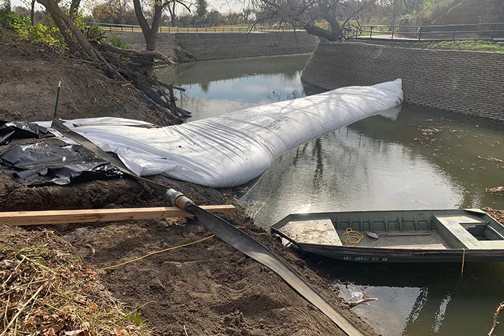 Inflatable Cofferdam View