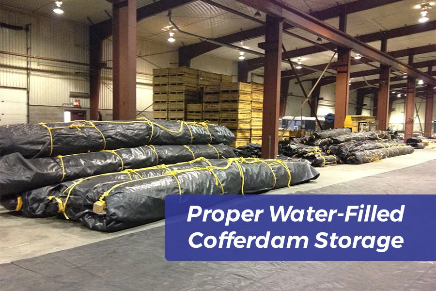 Water-filled Cofferdam Storage and Maintenance