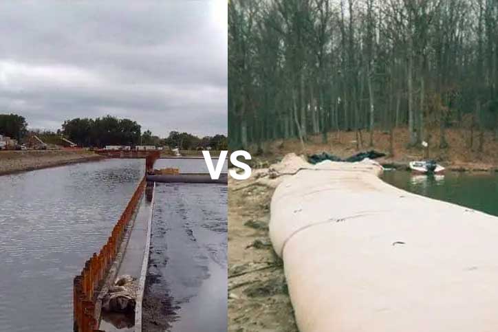 Traditional and Inflated Cofferdams