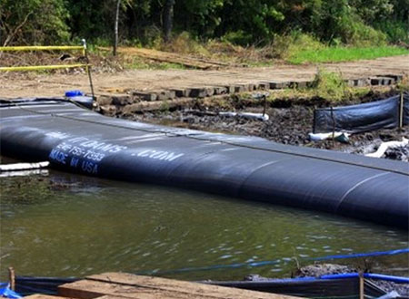Cofferdam Being Used for Construction in Maryland