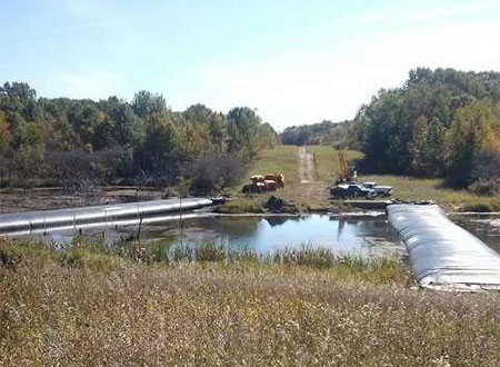 Water-Filled Dams in Louisiana